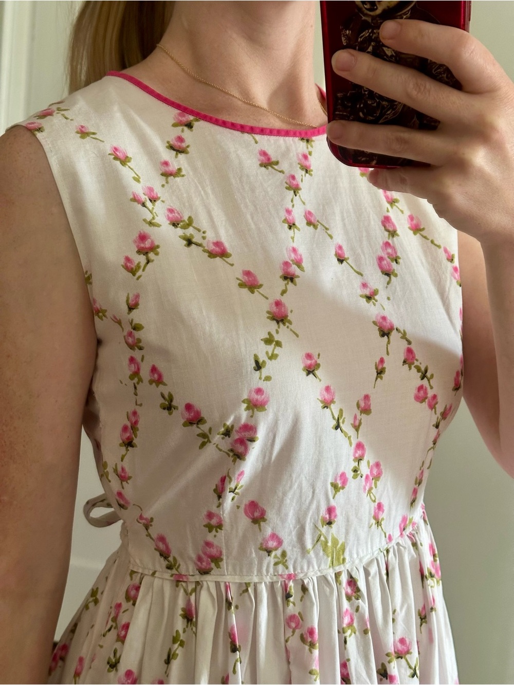 Vintage 50s/60s Cotton Sundress - Picture 4 of 9